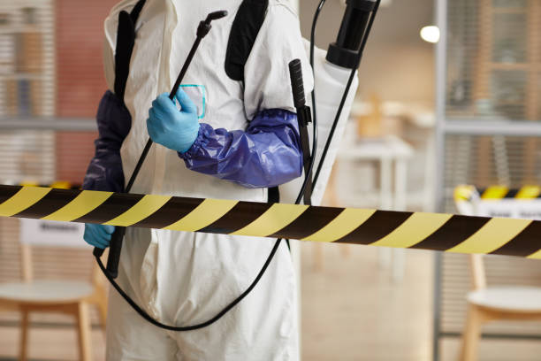 Professional Biohazard Cleanup technician working in Homer, MI